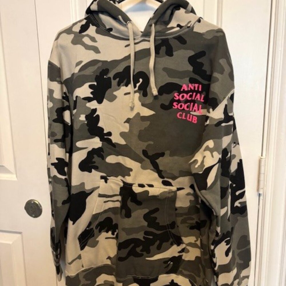 Anti Social Club Camo Hoodie